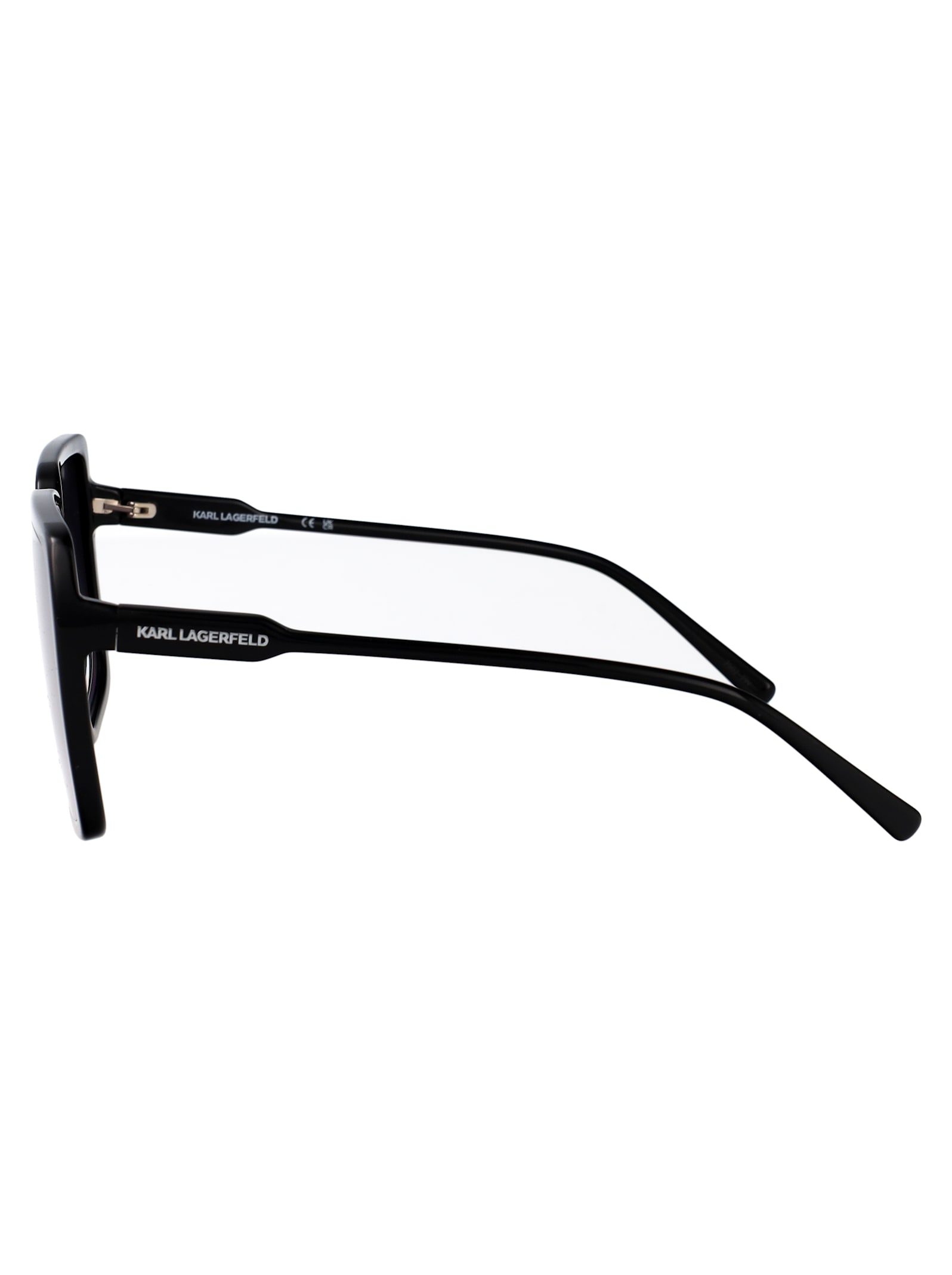 Karl Lagerfeld Rectangular Sunglasses Kl6187 S 1 In Black