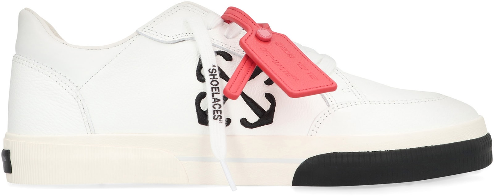 Shop Off-white New Vulcanized Leather Low-top Sneakers In White