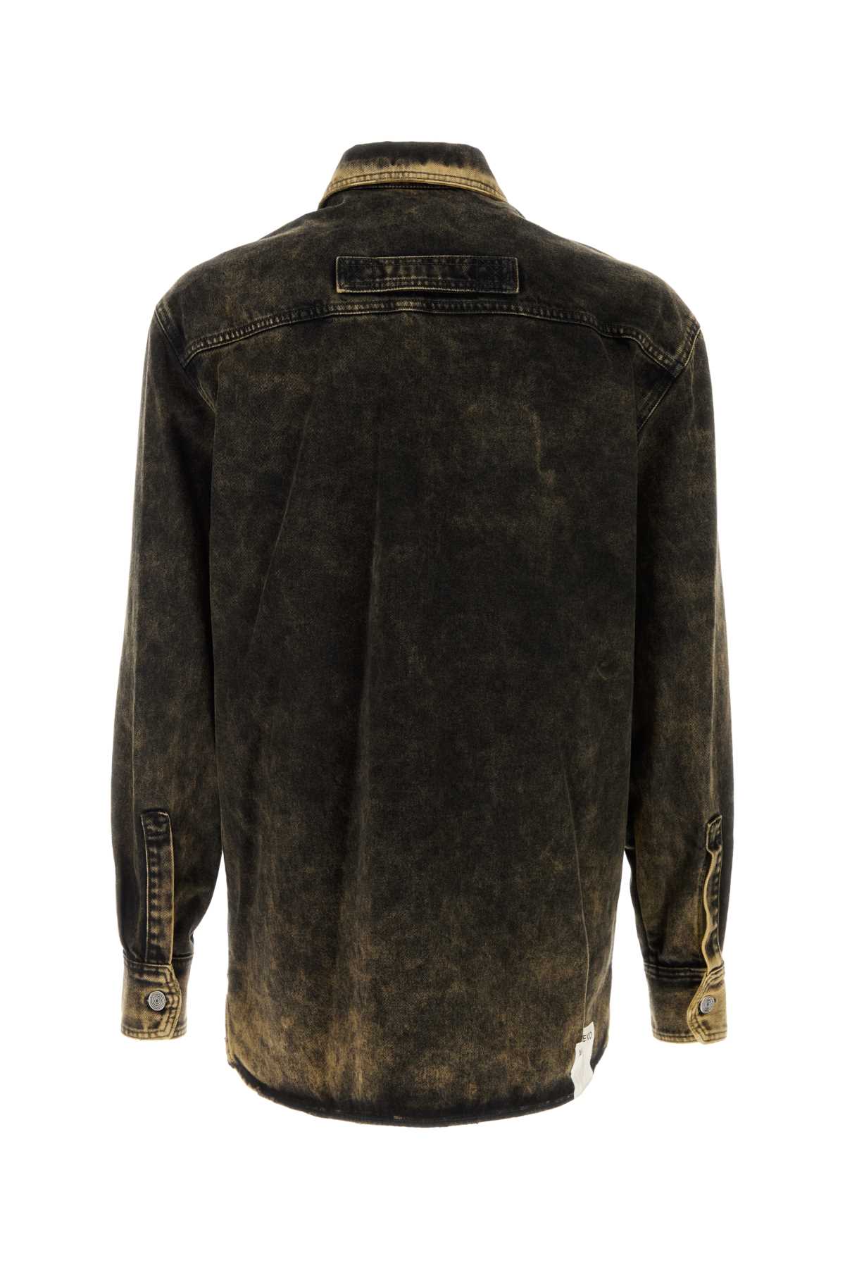 Namacheko Camicia Hank In Denim Nero Uomo In Blackmustard