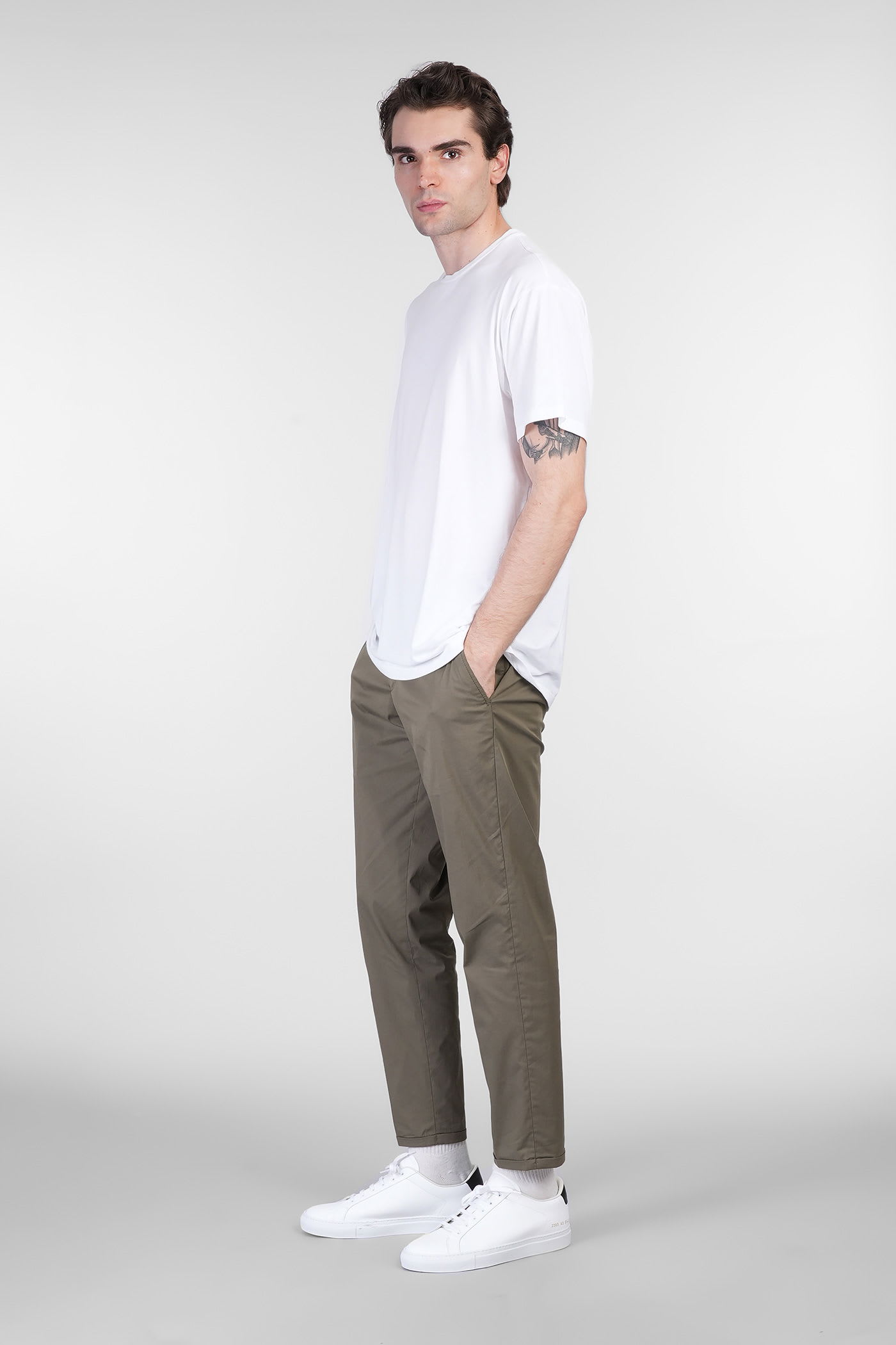 Pt Torino Vd05 Pants In Green Cotton