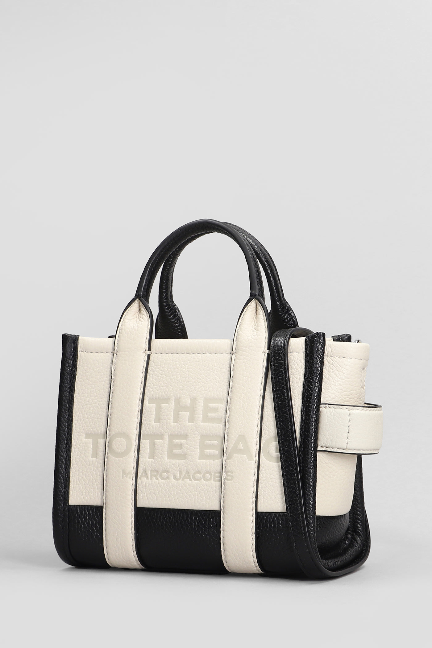 Shop Marc Jacobs The Crossbody Tote Tote In Beige Leather