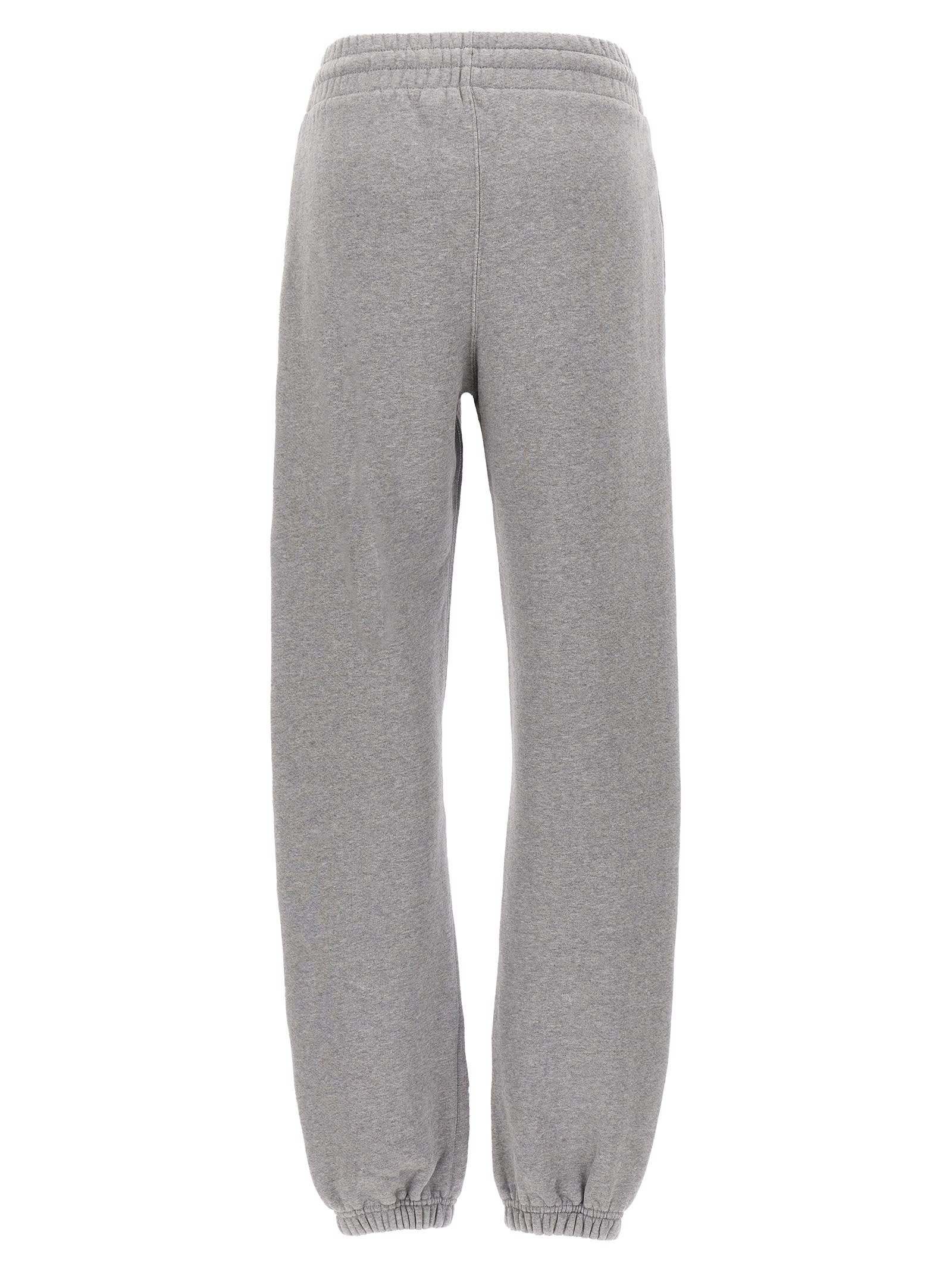 Off-white 'ow' Embroidered Joggers In Gray