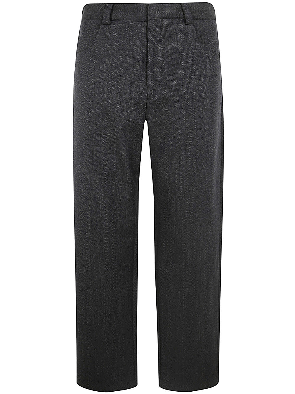 Shop Emporio Armani Trousers In Blue Navy