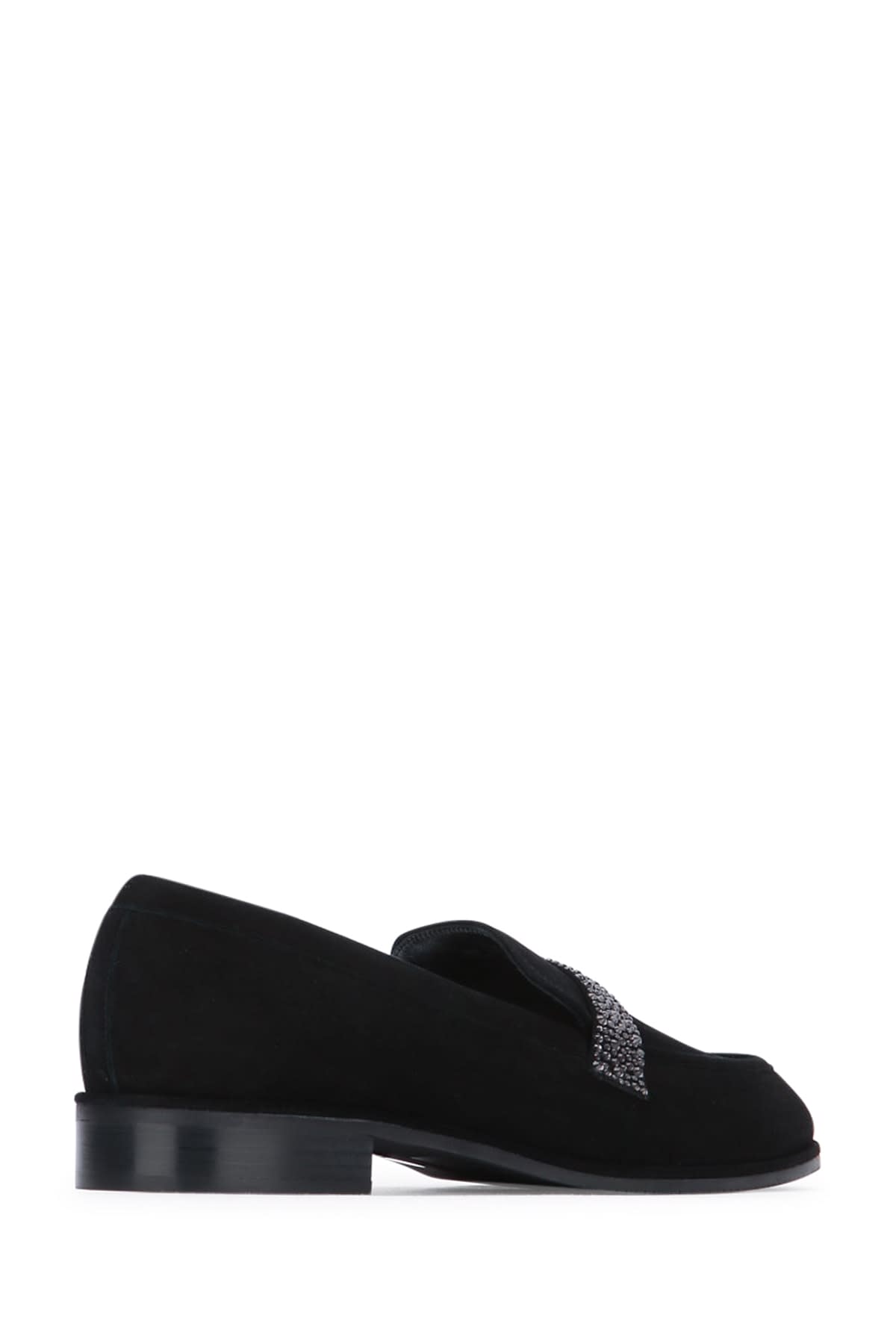 Stuart Weitzman Palmer Sleek Royale Suede Loafers In Multi