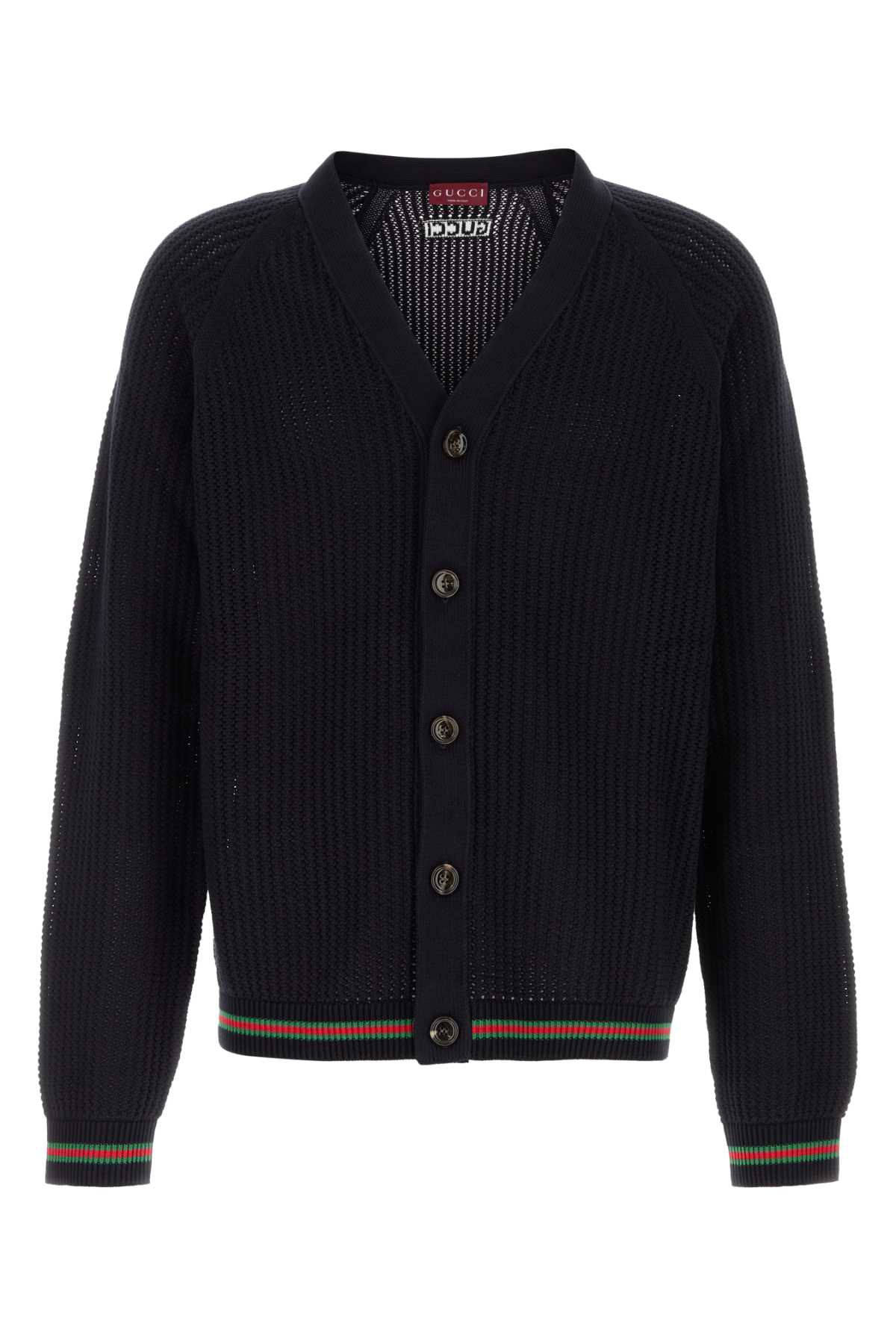 Black Crochet Cardigan