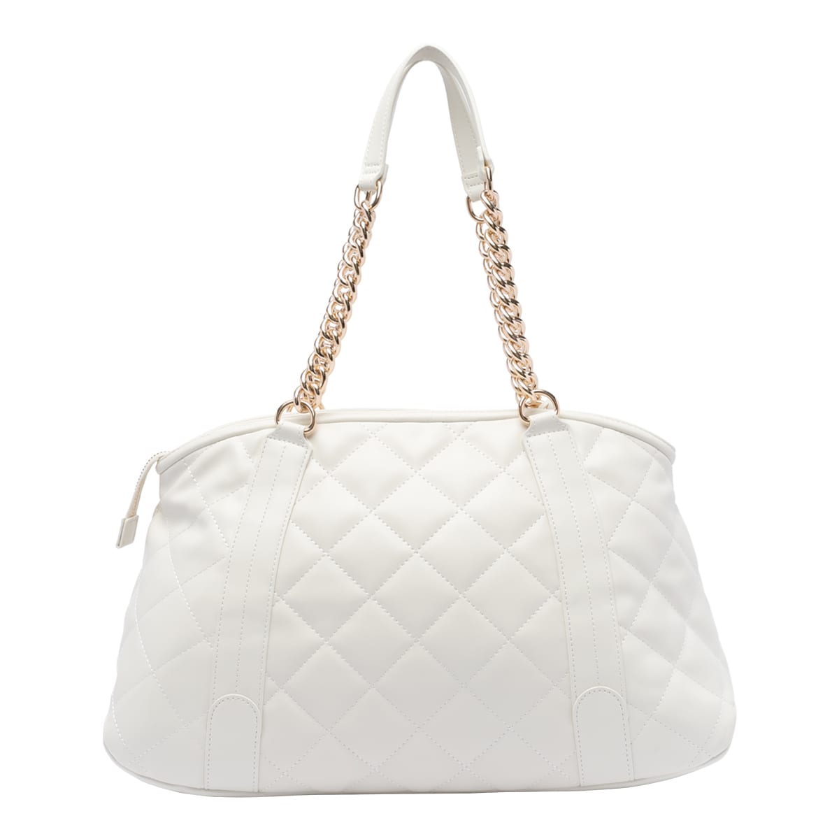 Liu •jo Liu Jo Cream Quilted Bag With Logo In White
