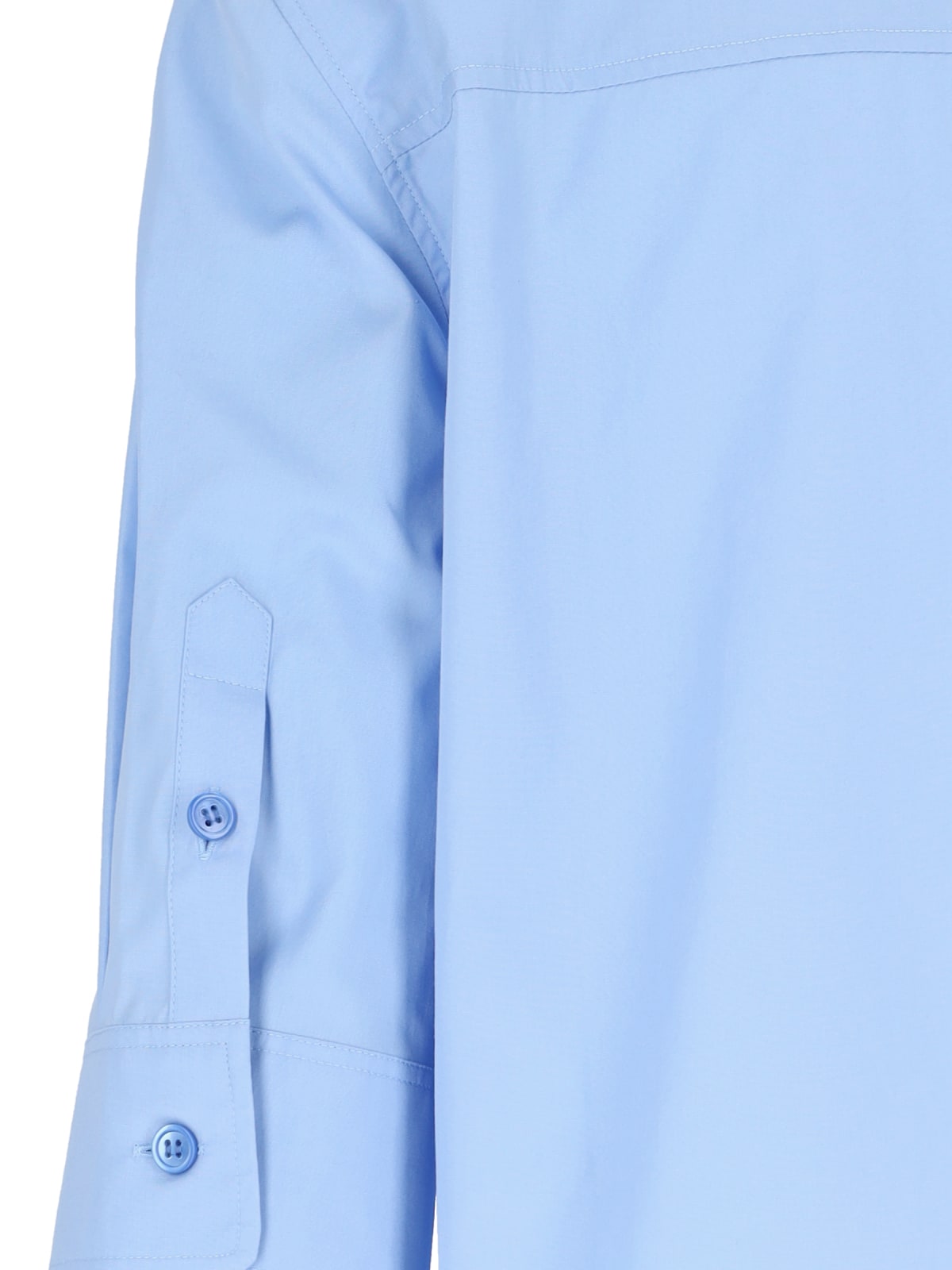 Shop Marni Cropped Shirt In Light Blue