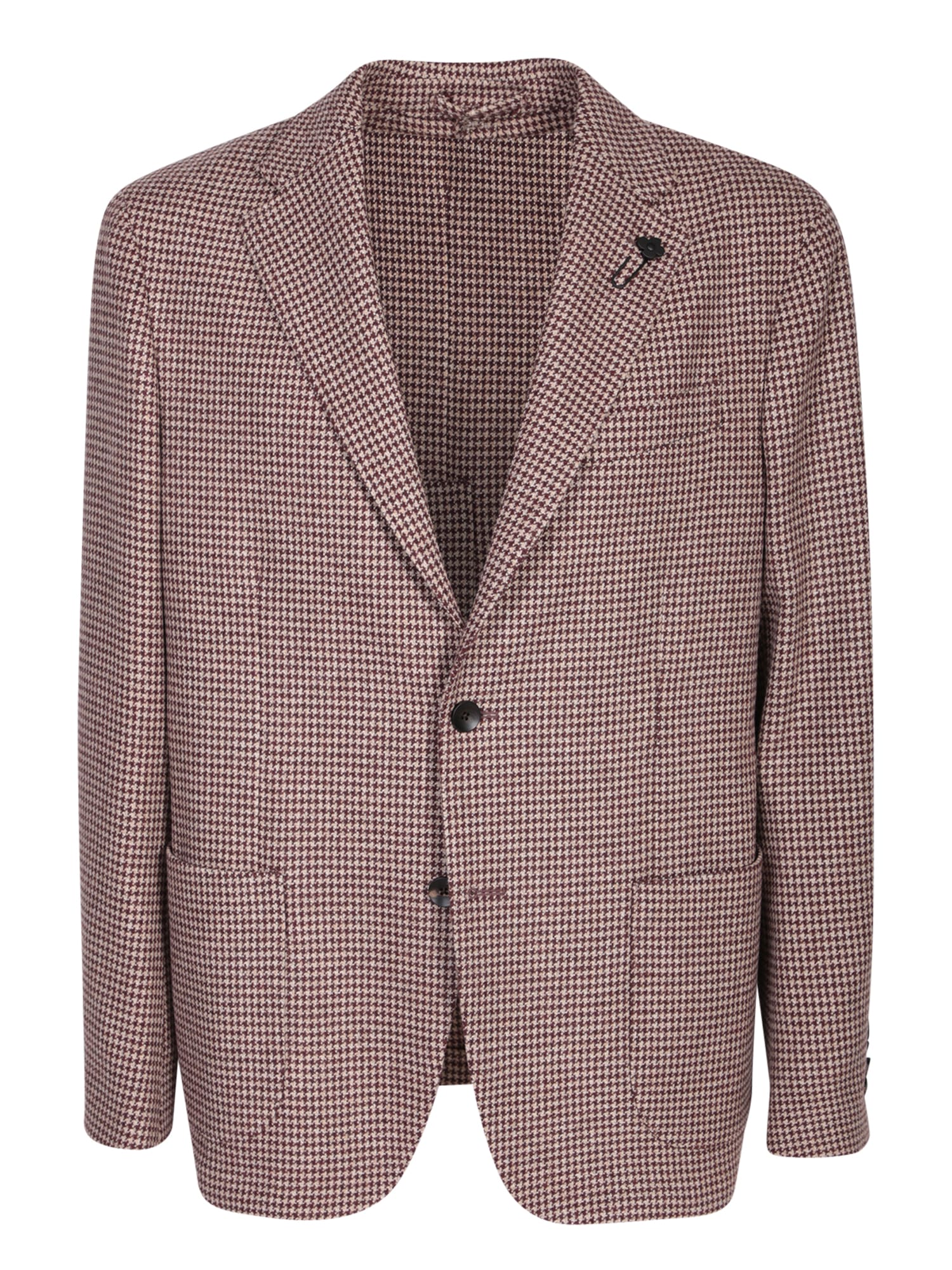 Shop Lardini Advance Drop 7 Jacket In Bordeaux