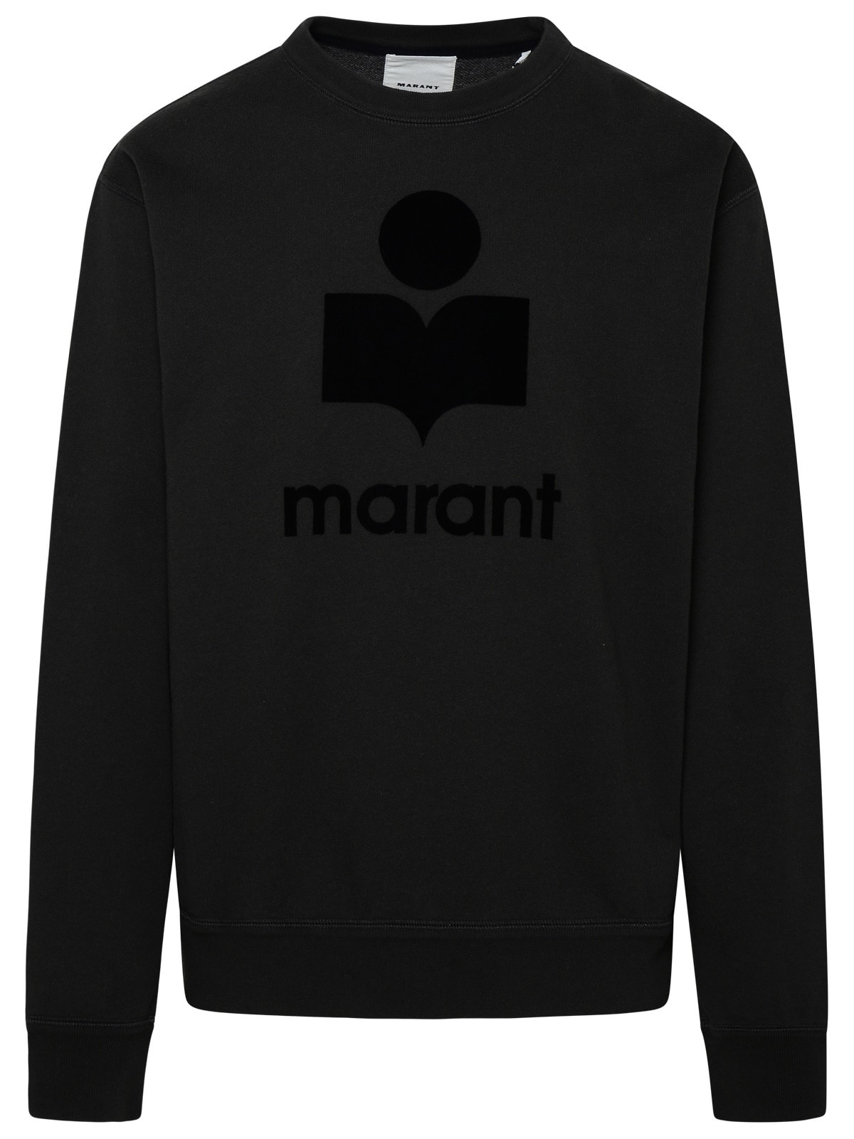 Isabel Marant Black Logo-print Sweatshirt In Black