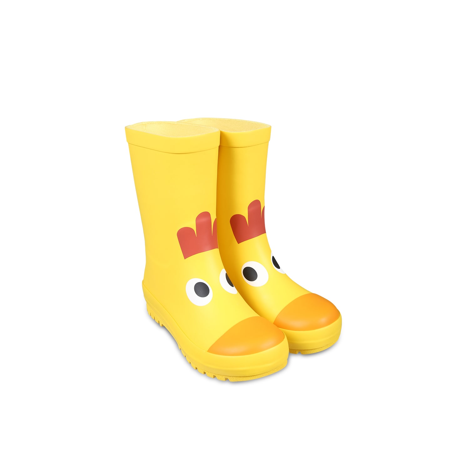 Stella Mccartney Yellow Rain Boots For Boy With Rooster In Yellow