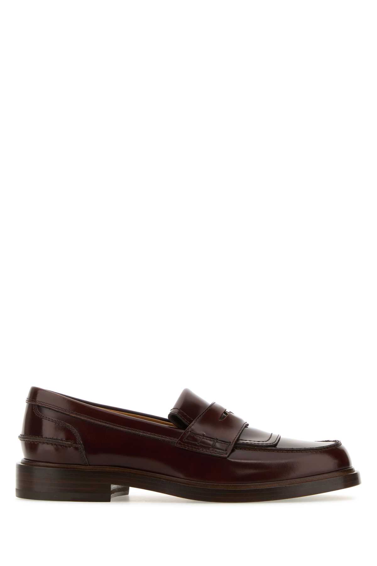 Chocolate Leather Penny Loafers