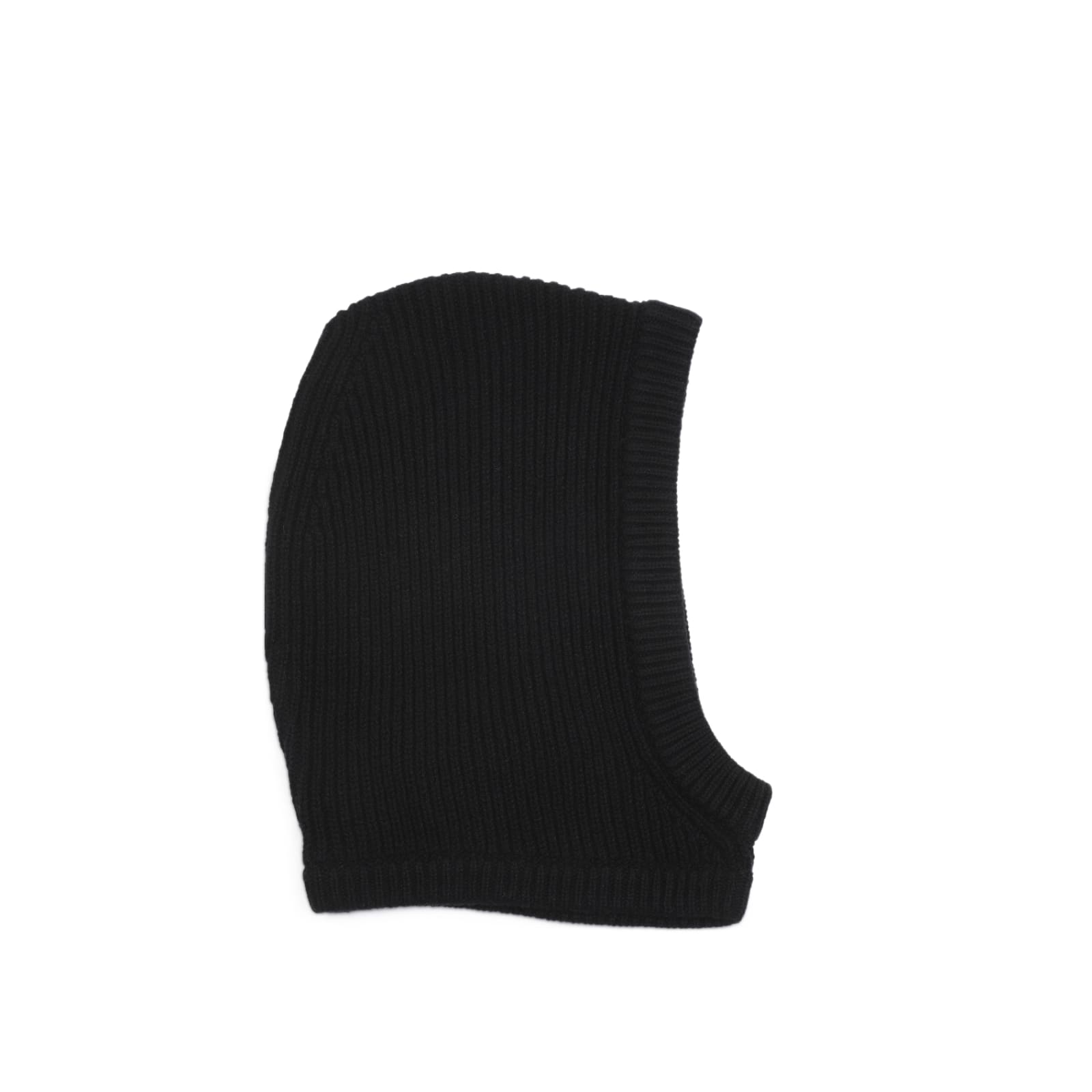 Shop Rick Owens Ribbed Balaclava In Black