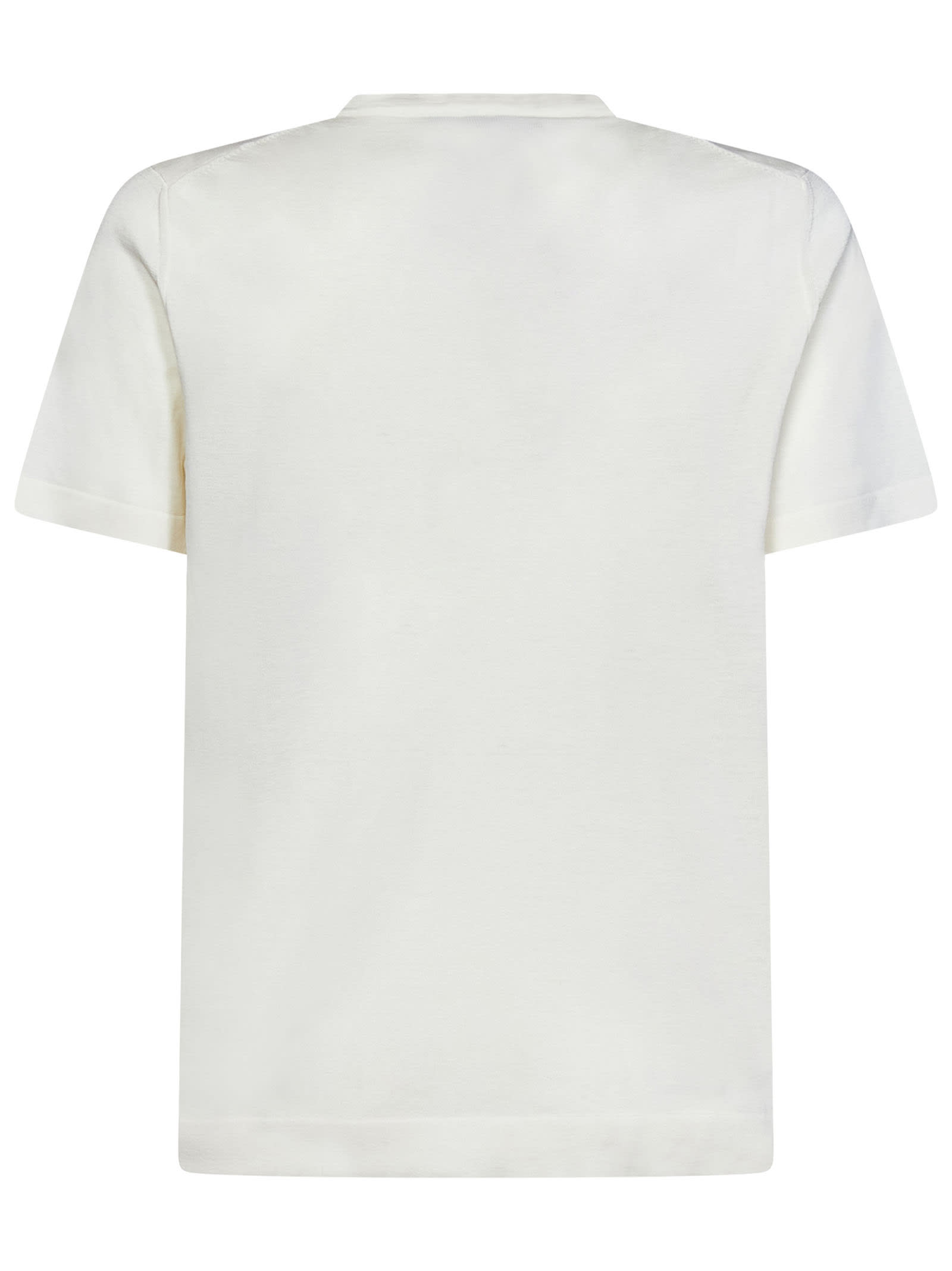 Shop Drumohr T-shirt T-shirt In Panna