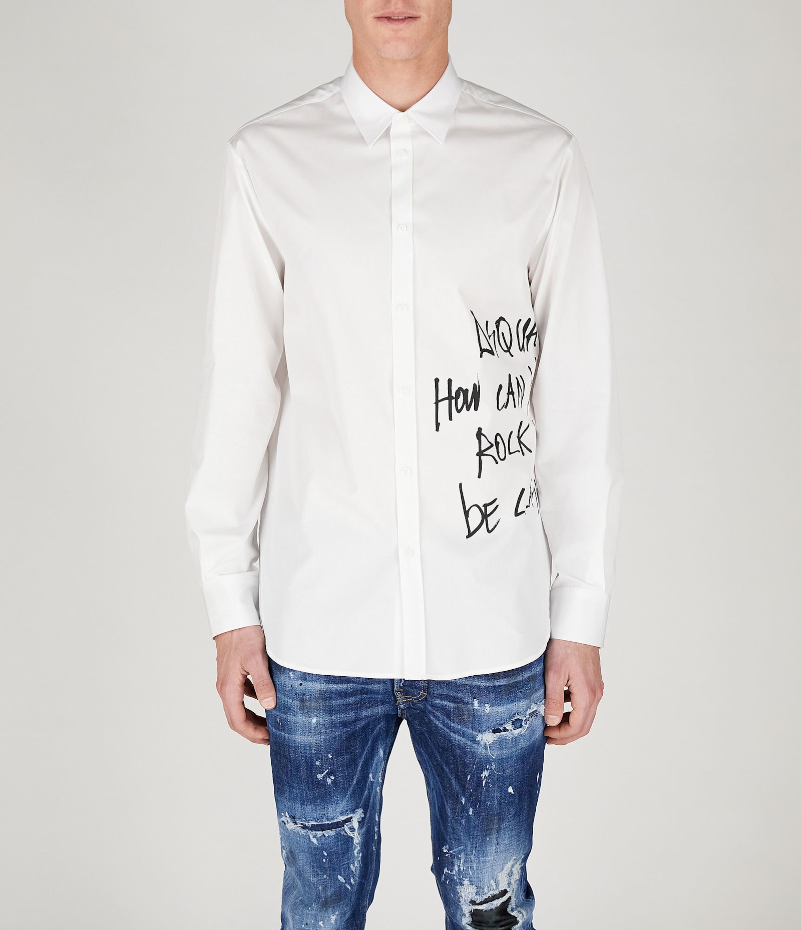 Shop Dsquared2 Shirts In White