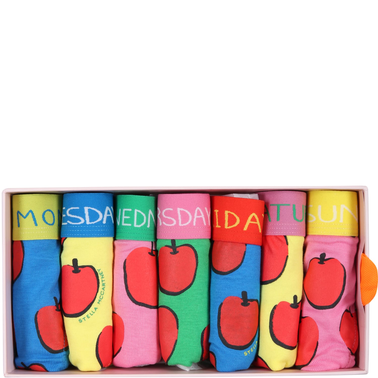 Stella Mccartney Multicolor Set For Girl With Apples
