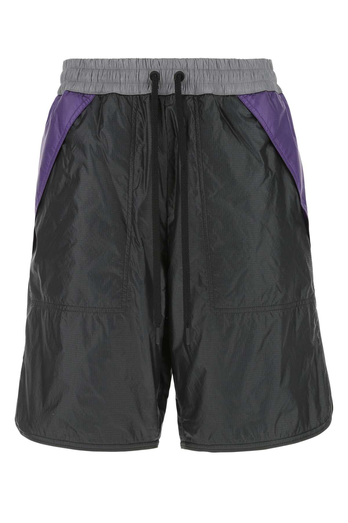 Multicolor Nylon Bermuda Shorts