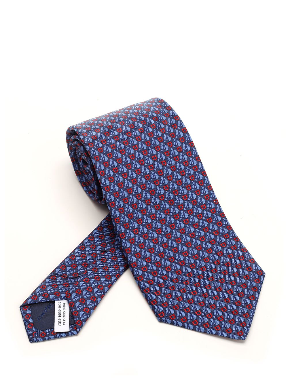 Shop Ferragamo Silk Tie In Blue