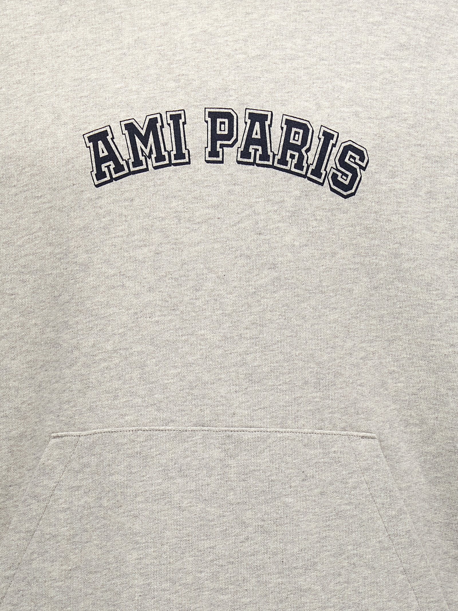 Shop Ami Alexandre Mattiussi Ami Paris Hoodie In Gray