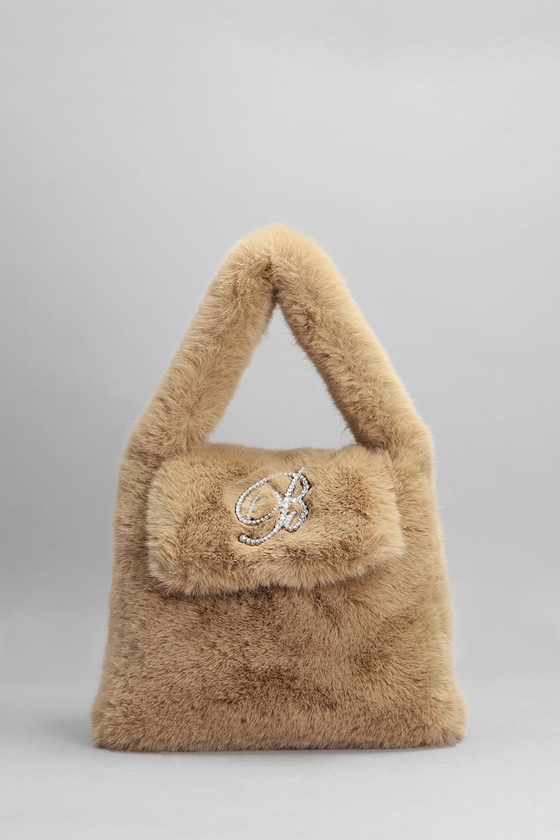 Blumarine Hand Bag In Camel Polyester