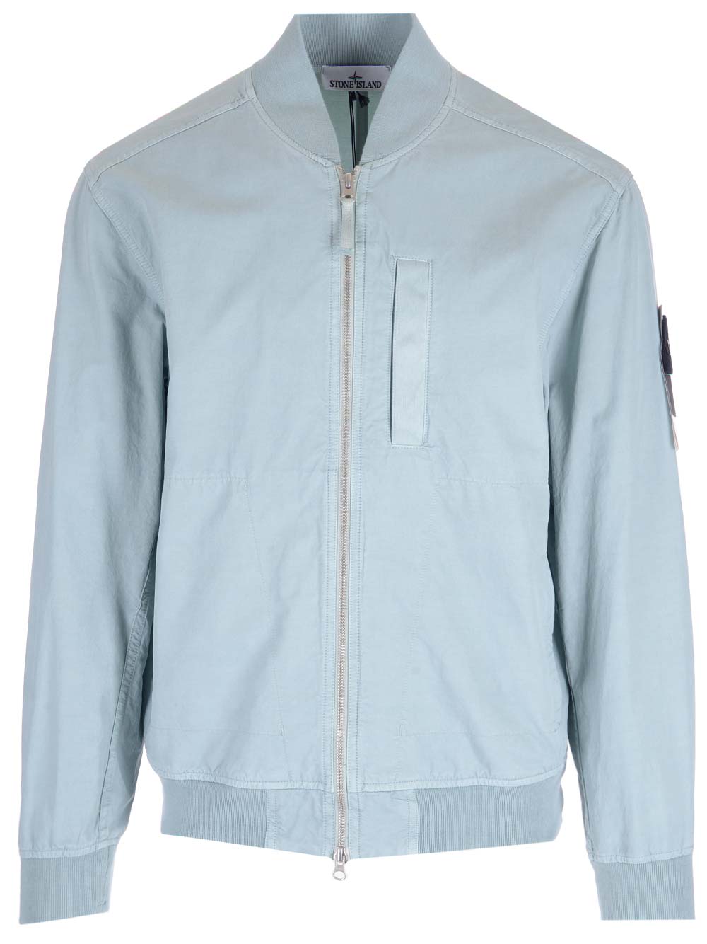 STONE ISLAND LIGHT BLUE BOMBER JACKET