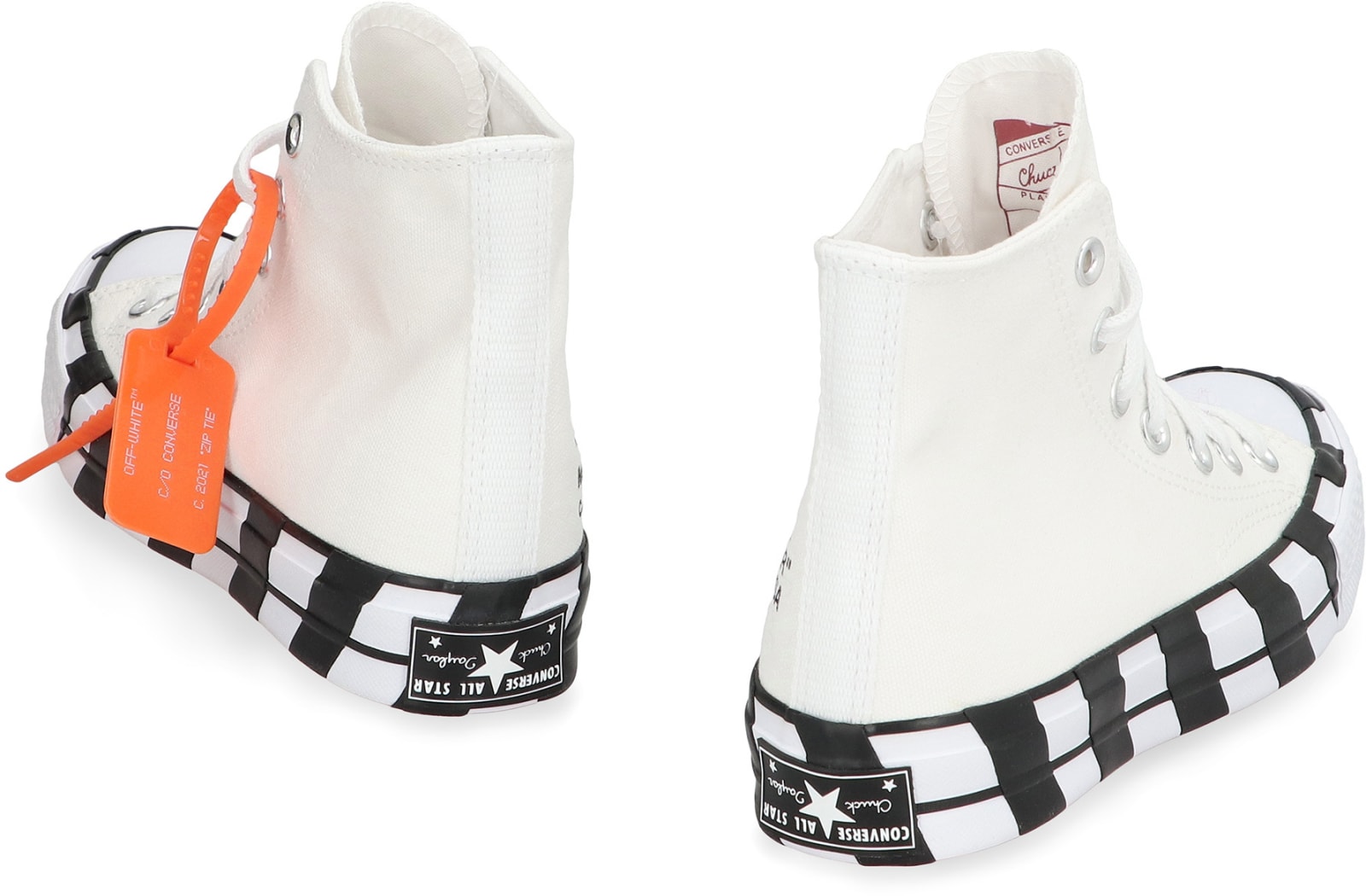 Shop Converse Off-white X Chuck 70 - Chuck 70 Canvas Sneakers