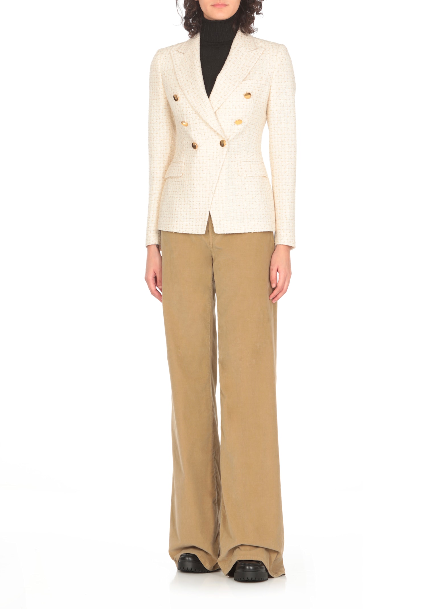 Shop Tagliatore Alicya Blazer In Ivory