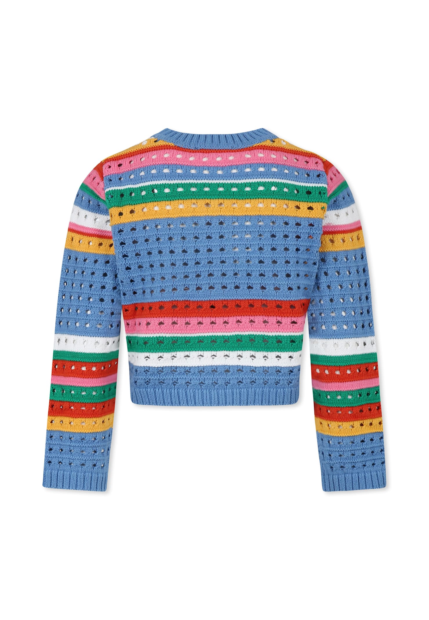 Stella Mccartney Multicolor Sweater For Girl With Logo In Multicolor