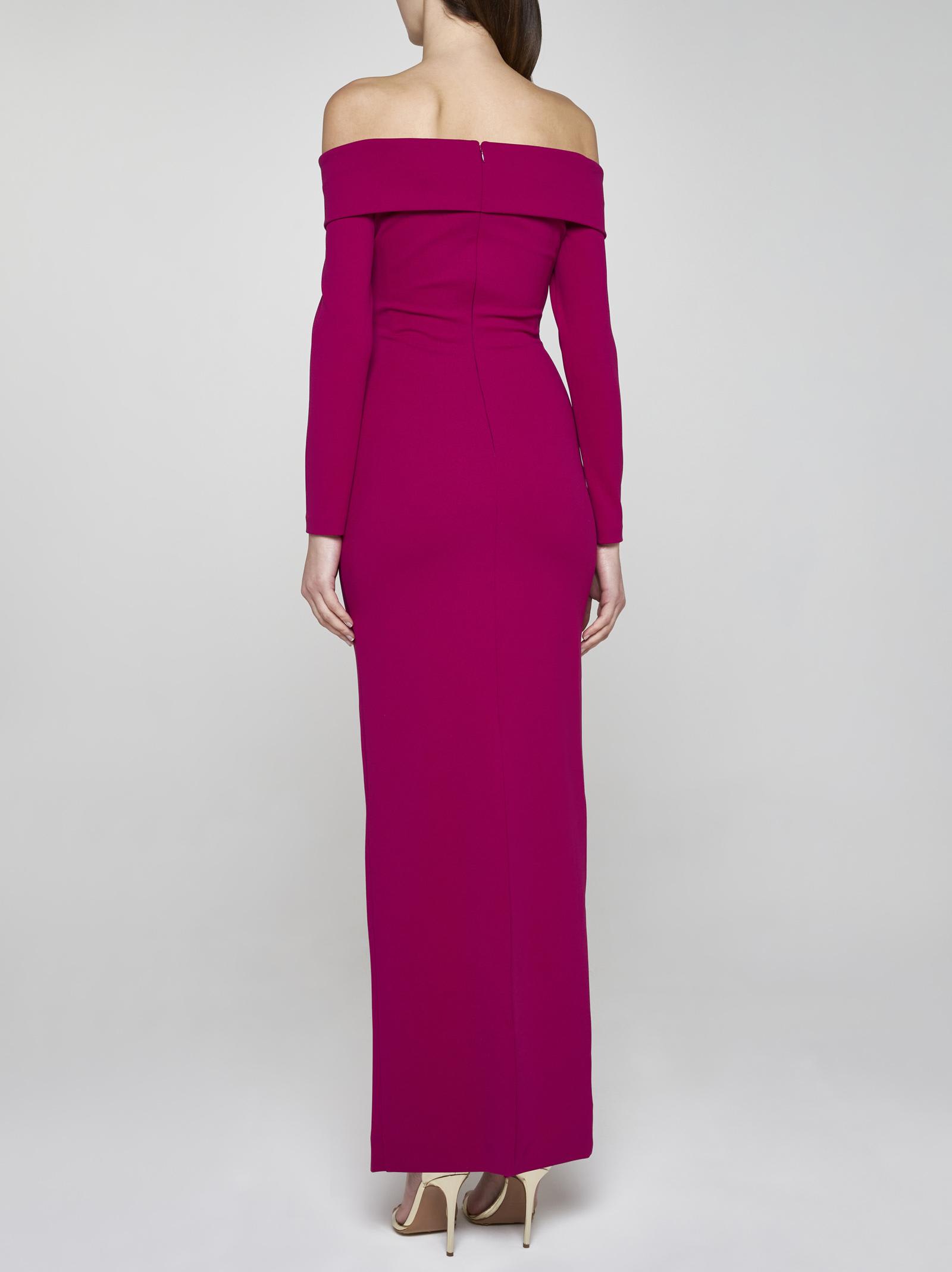 Shop Solace London Galia Maxi Dress In Fuchsia