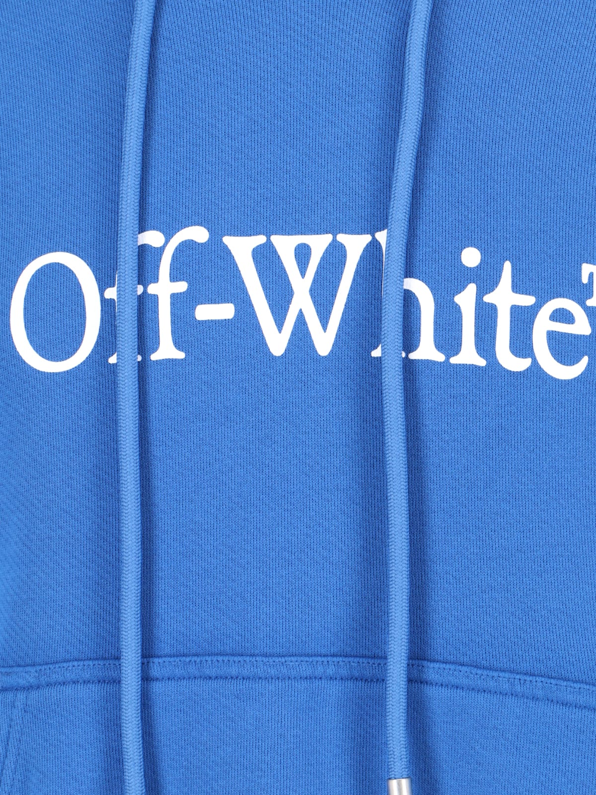 Shop Off-white Skate Logo Hoodie In True Blue - White