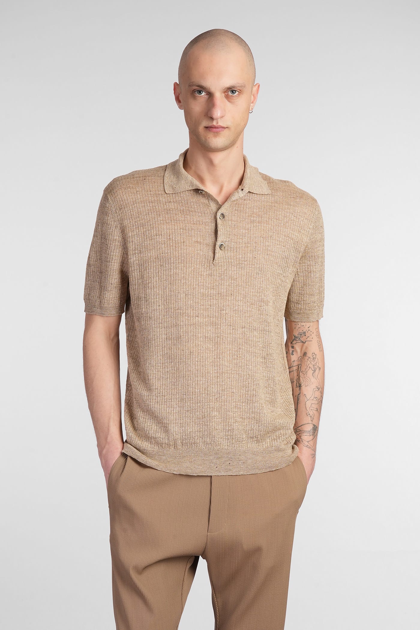 BARENA VENEZIA MARCO POLO IN BEIGE LINEN