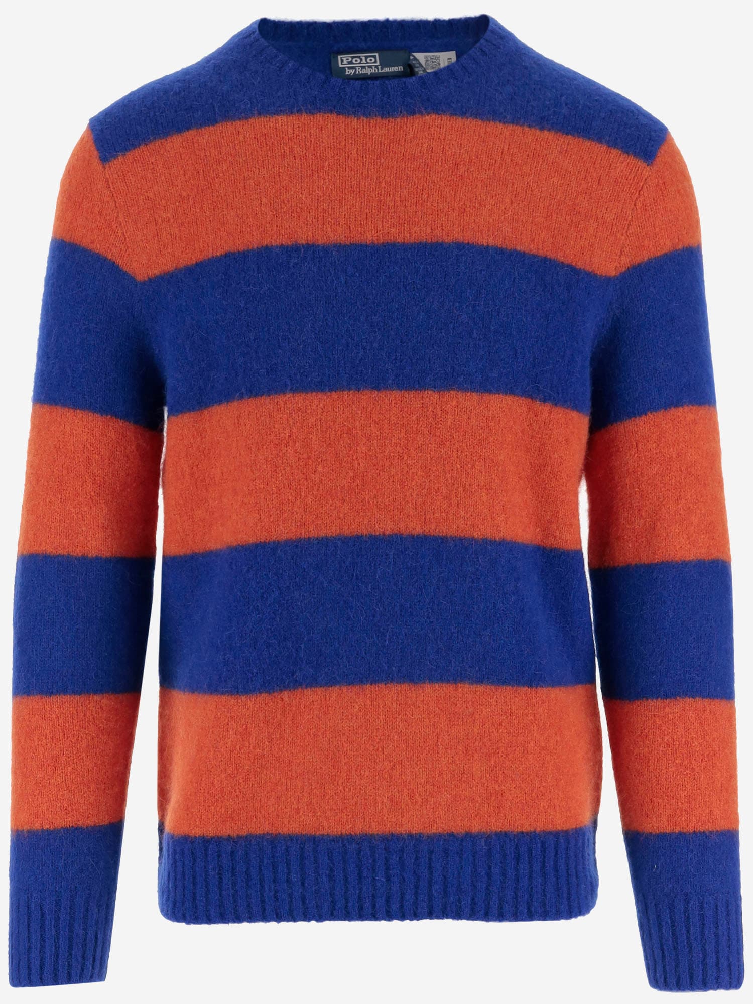 Shop Polo Ralph Lauren Wool Blend Pullover With Striped Pattern In Red