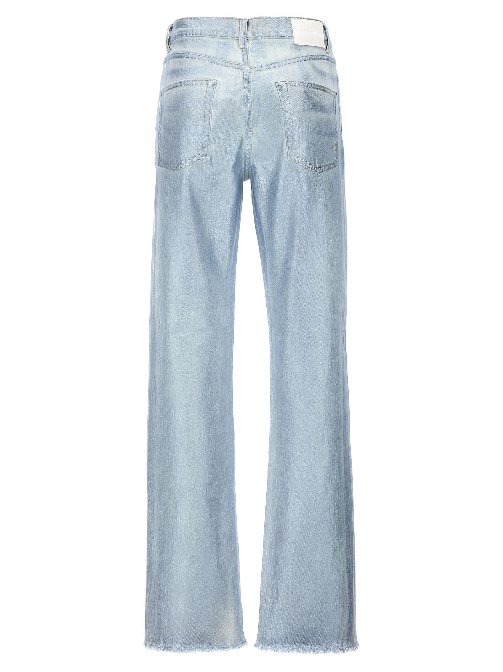 Shop Pinko Roxanne Jeans In Light Blue