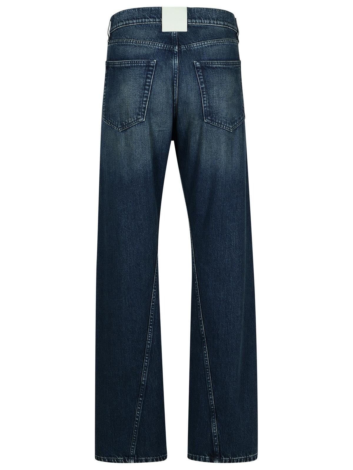 Shop Lanvin Wide Leg Jeans In Blue