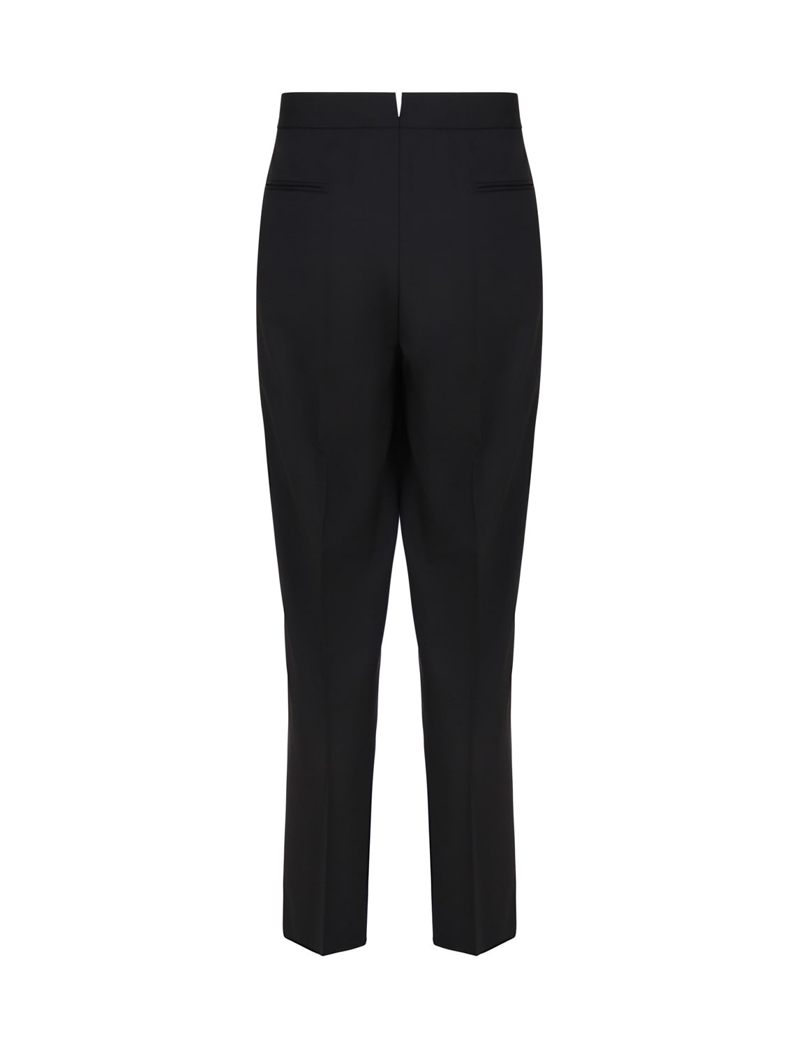 Shop Ermenegildo Zegna Straight Tailored Trousers In Black