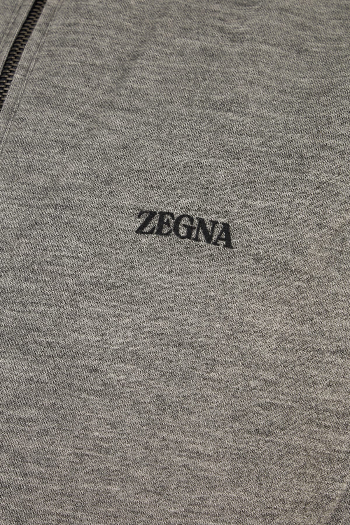 Zegna Reversible High Collar Sleeveless Jacket With Side Pockets In Black