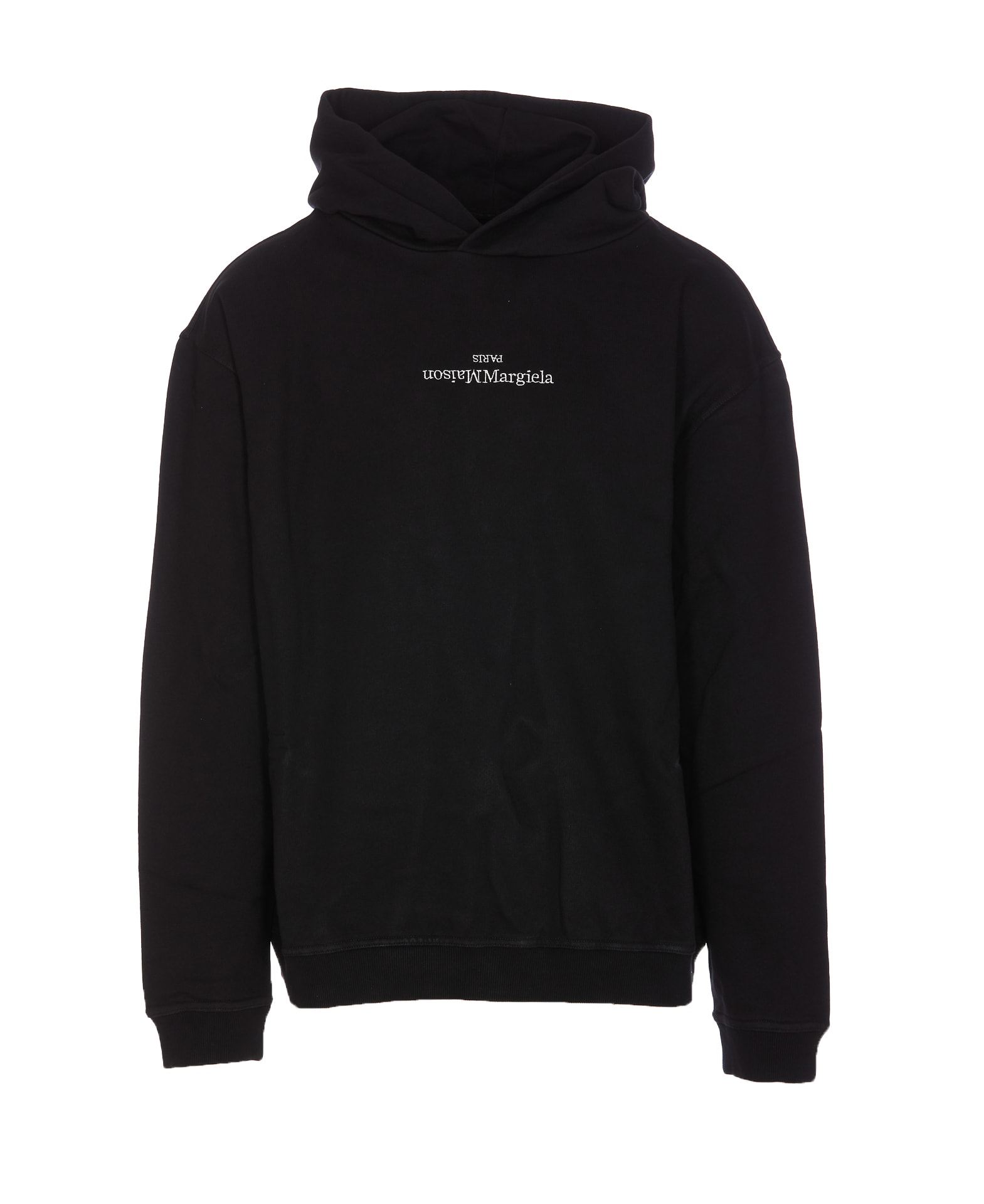 Shop Maison Margiela Logo Hoodie