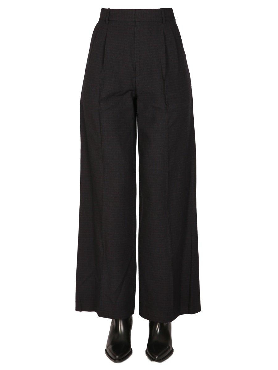 Shop Isabel Marant Jessini High-waist Tailored Trousers In Blue