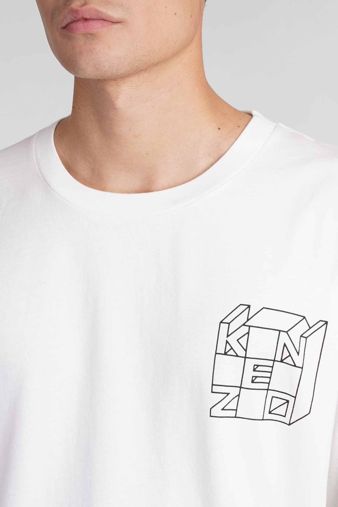 Shop Kenzo T-shirt In White Cotton