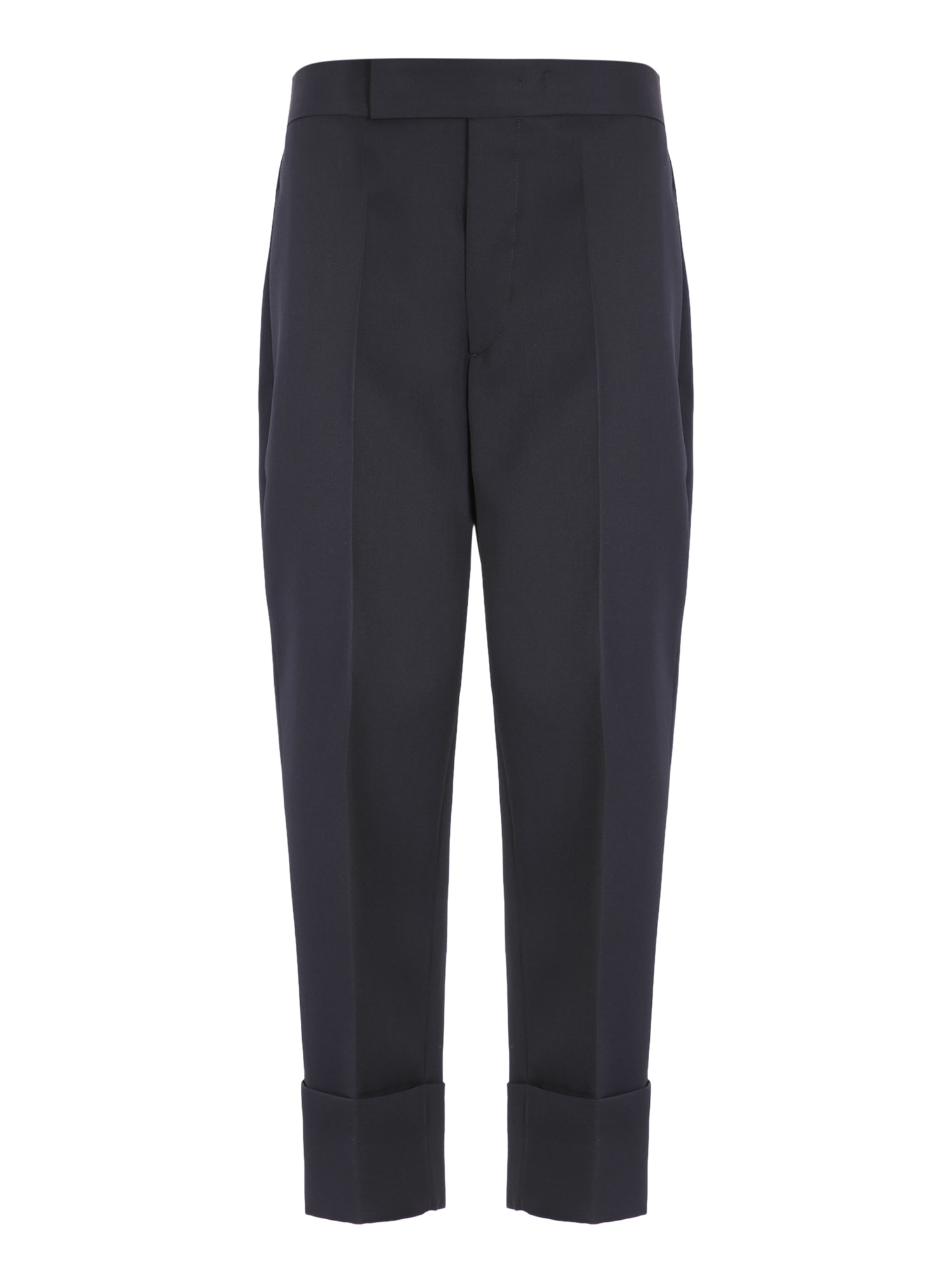 Shop Sapio Straight Leg Trousers In Black