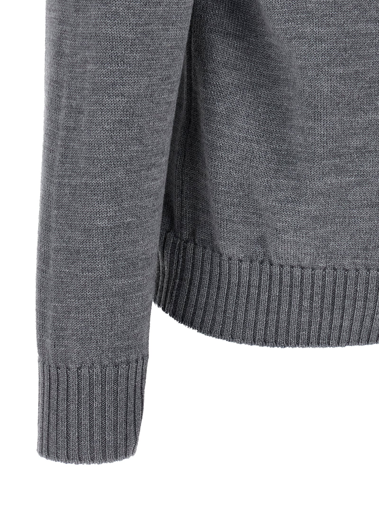 Ballantyne Merino Sweater Sweaters And Cardigans Gray In Gray