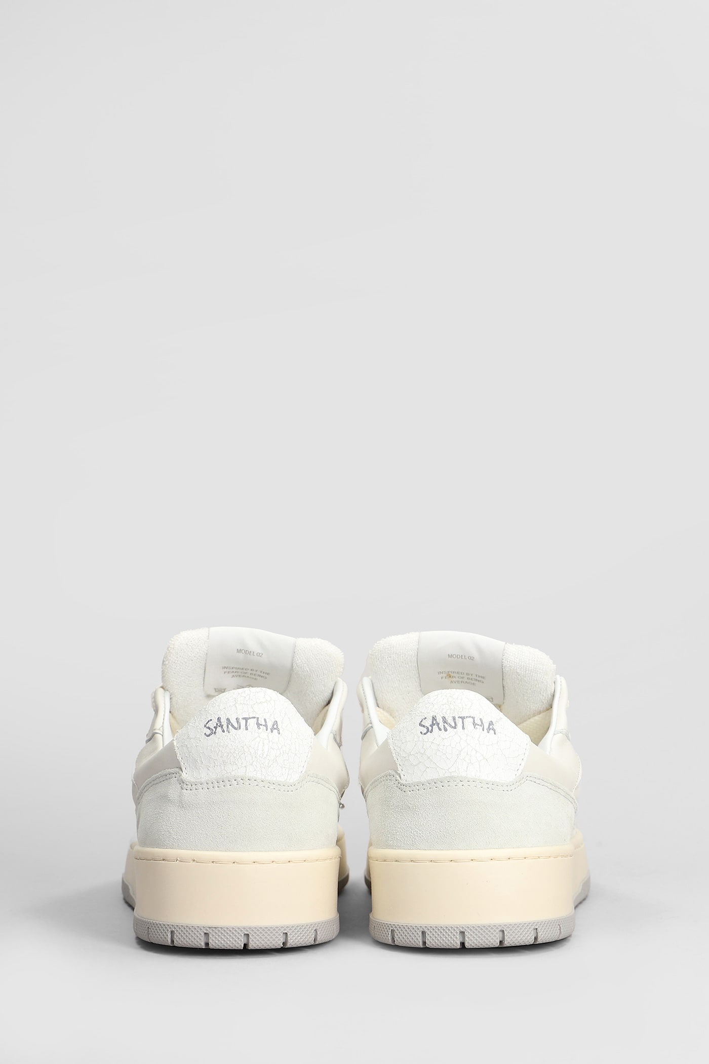 Shop Paura Santha 2 Sneakers In White Leather