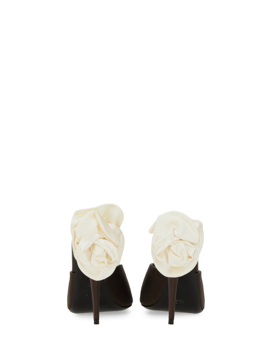 Magda Butrym Synthetic Fibers Mules In Brown