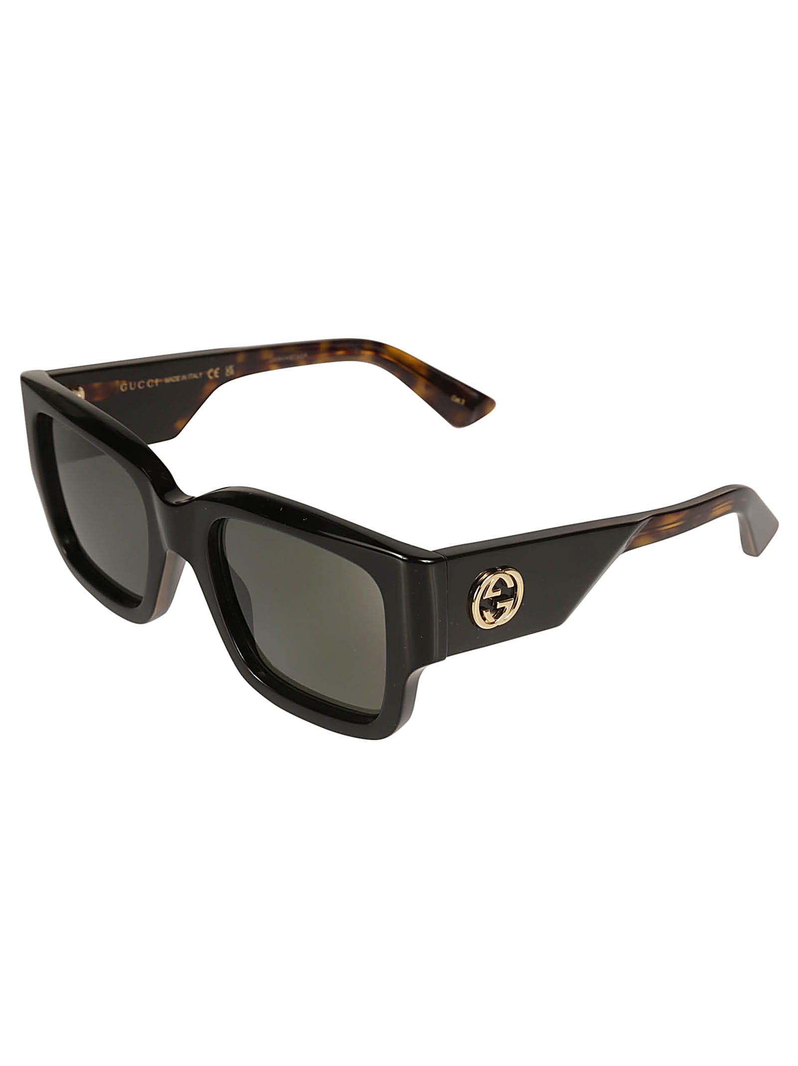 Gucci Thick Square Sunglasses In Black