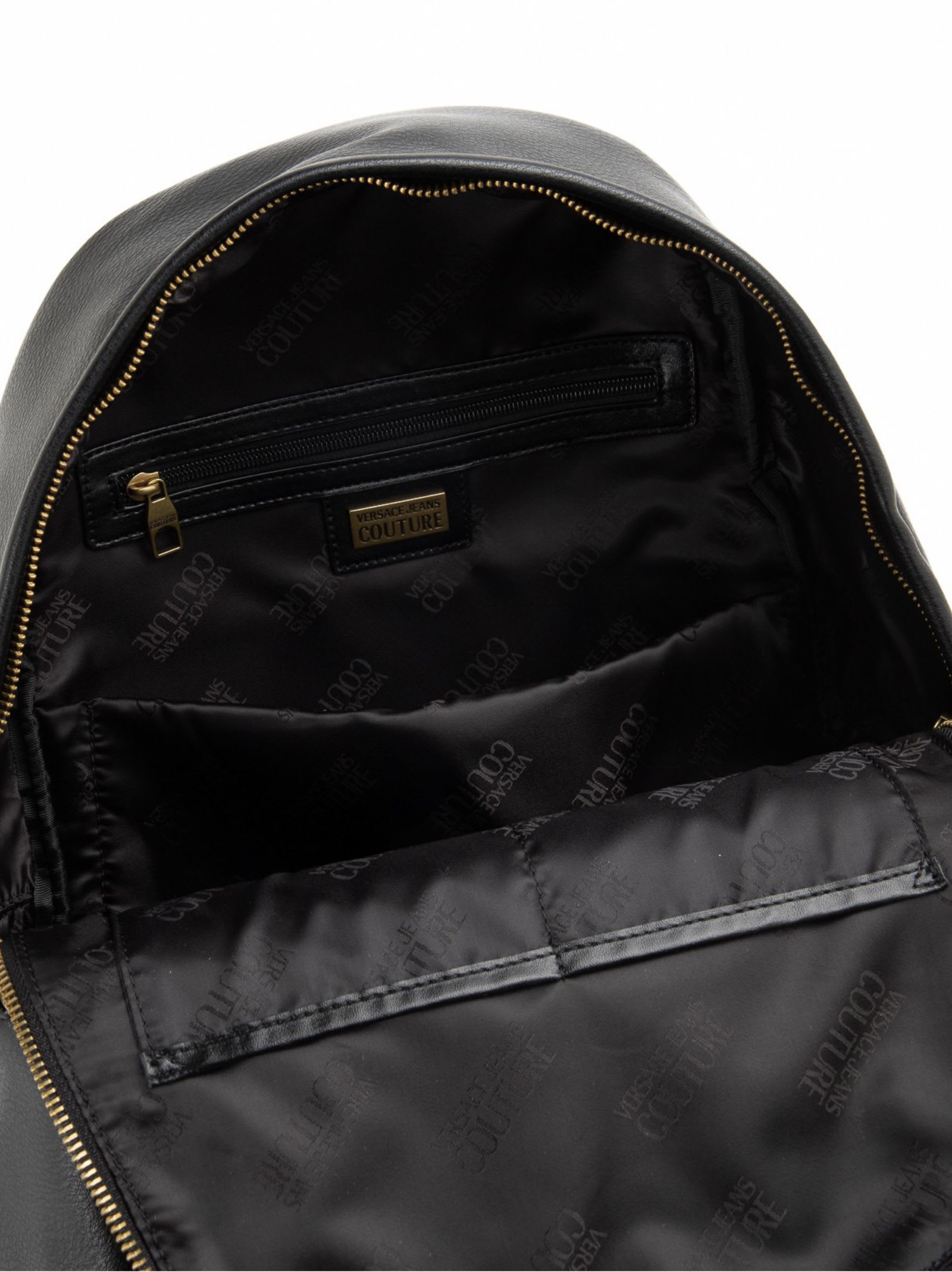 Shop Versace Jeans Couture Backpack In Black