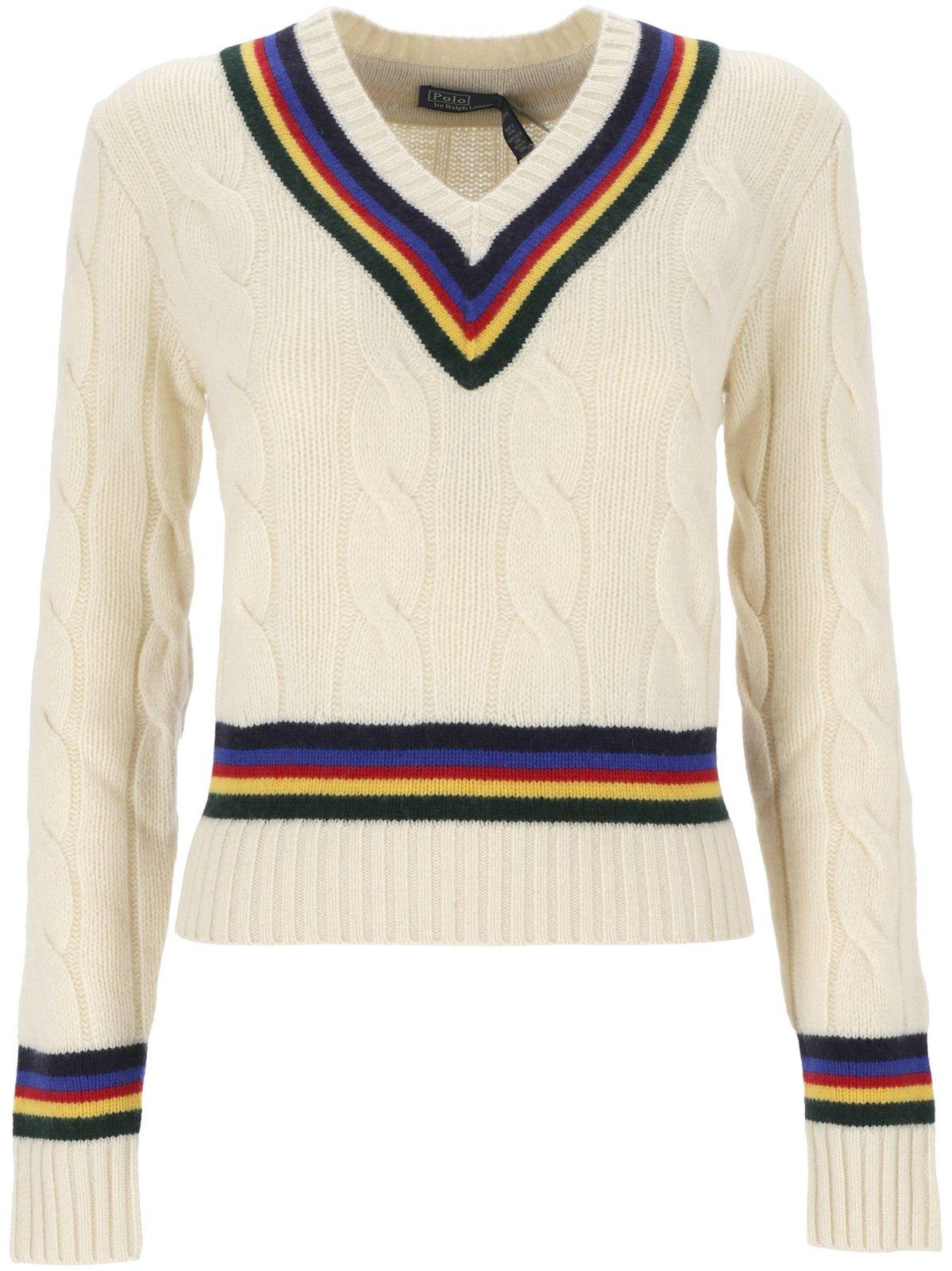 Cable-knit Cricket Jumper