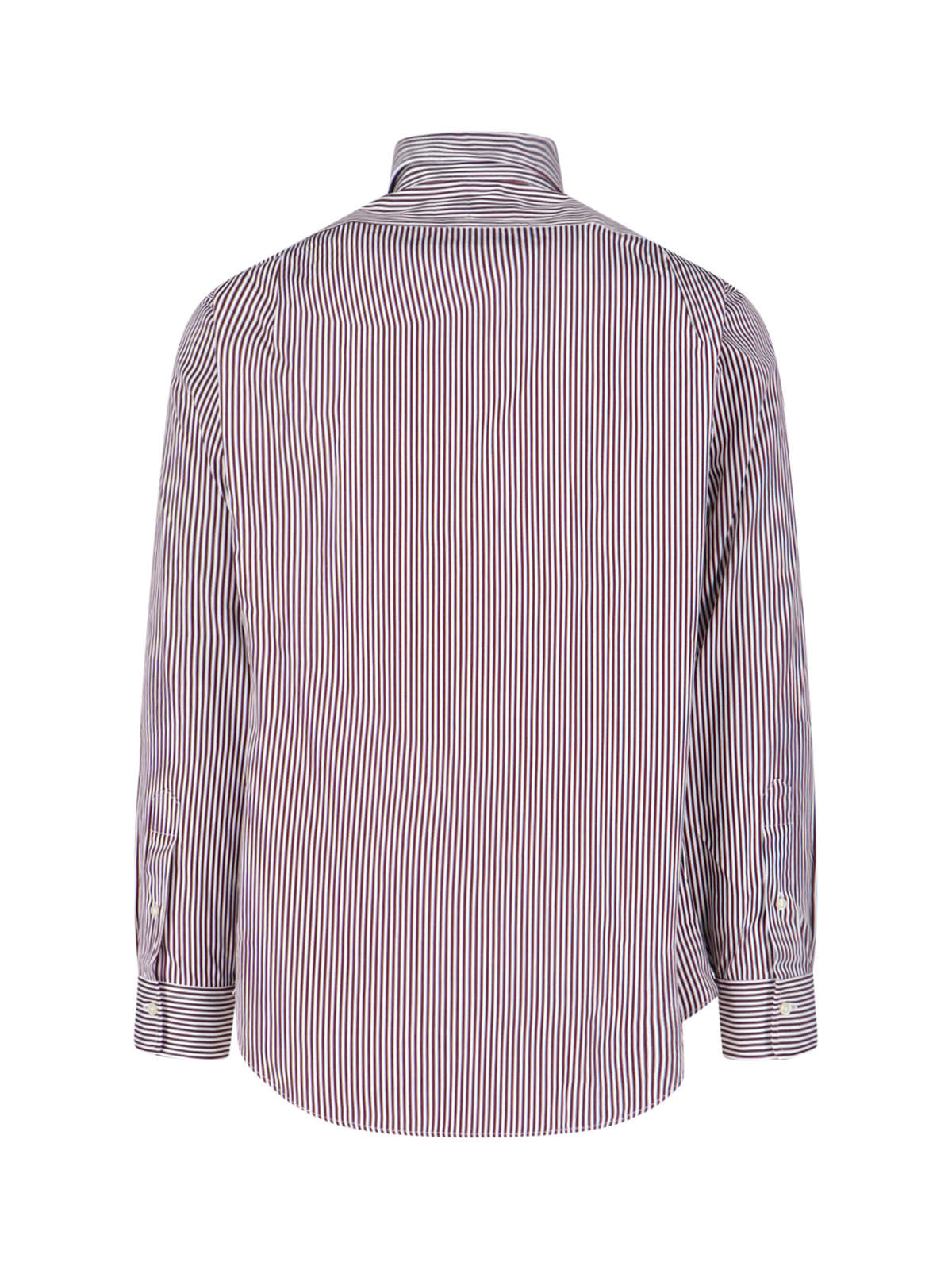 Polo Ralph Lauren Red And White Striped Button-up Shirt In Red