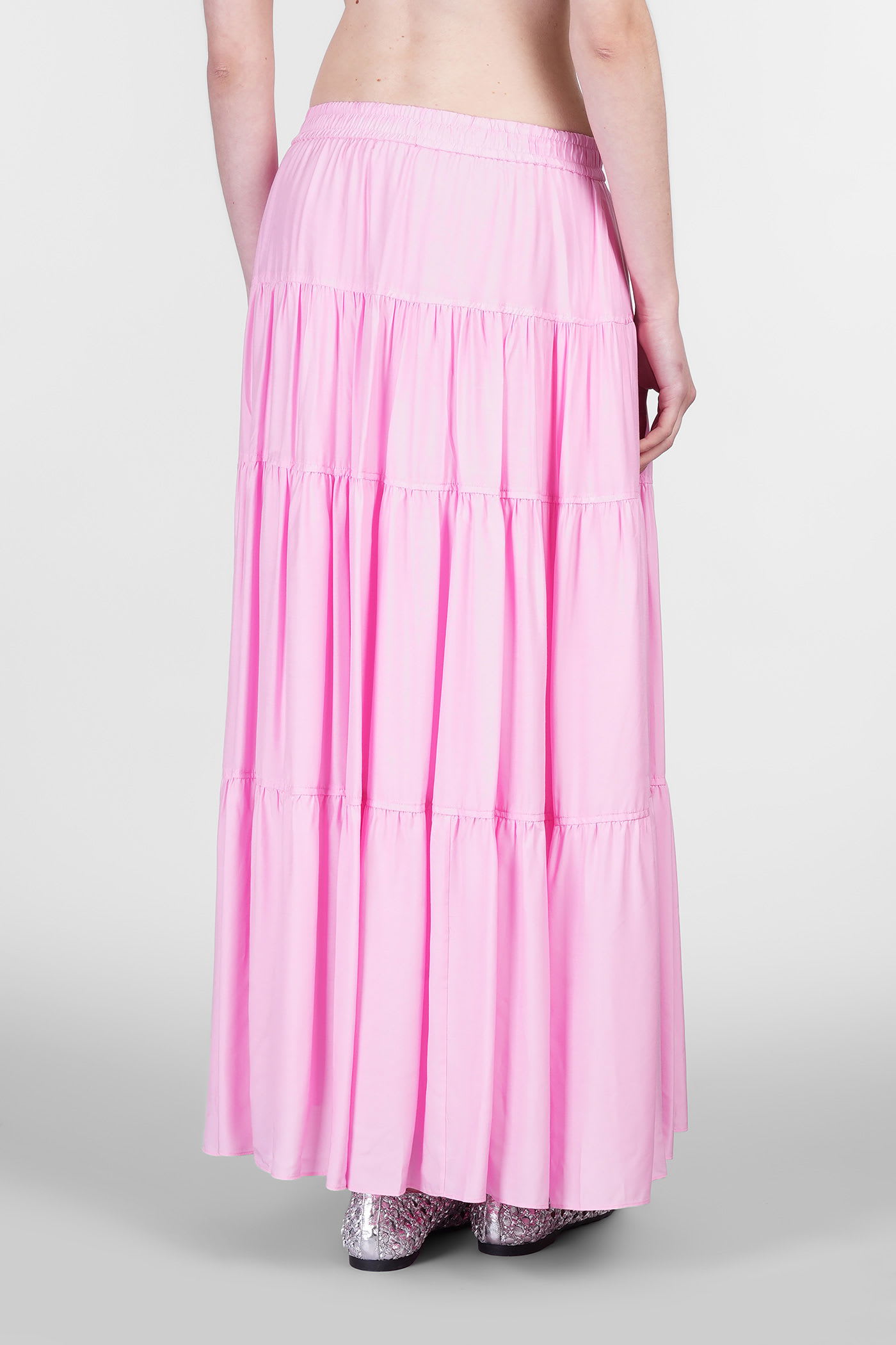 Simkhai Lulee Skirt In Rose-pink Viscose