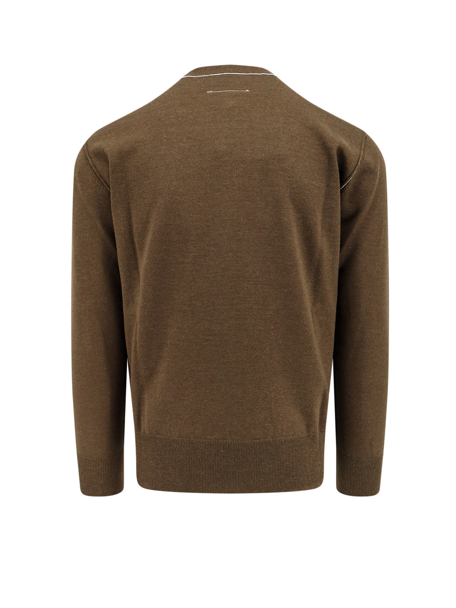 Shop Mm6 Maison Margiela Sweater In Green