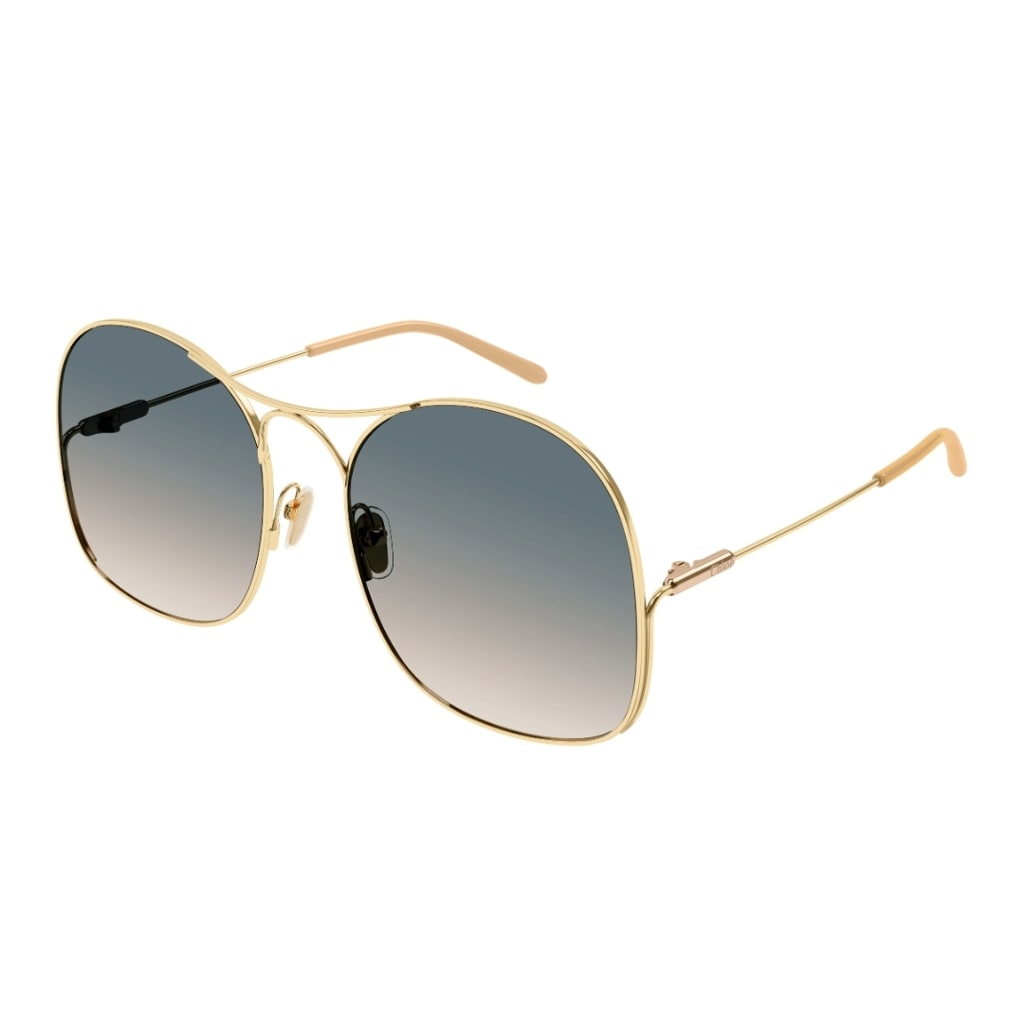 Shop Chloé Ch0164s002 Sunglasses In Oro
