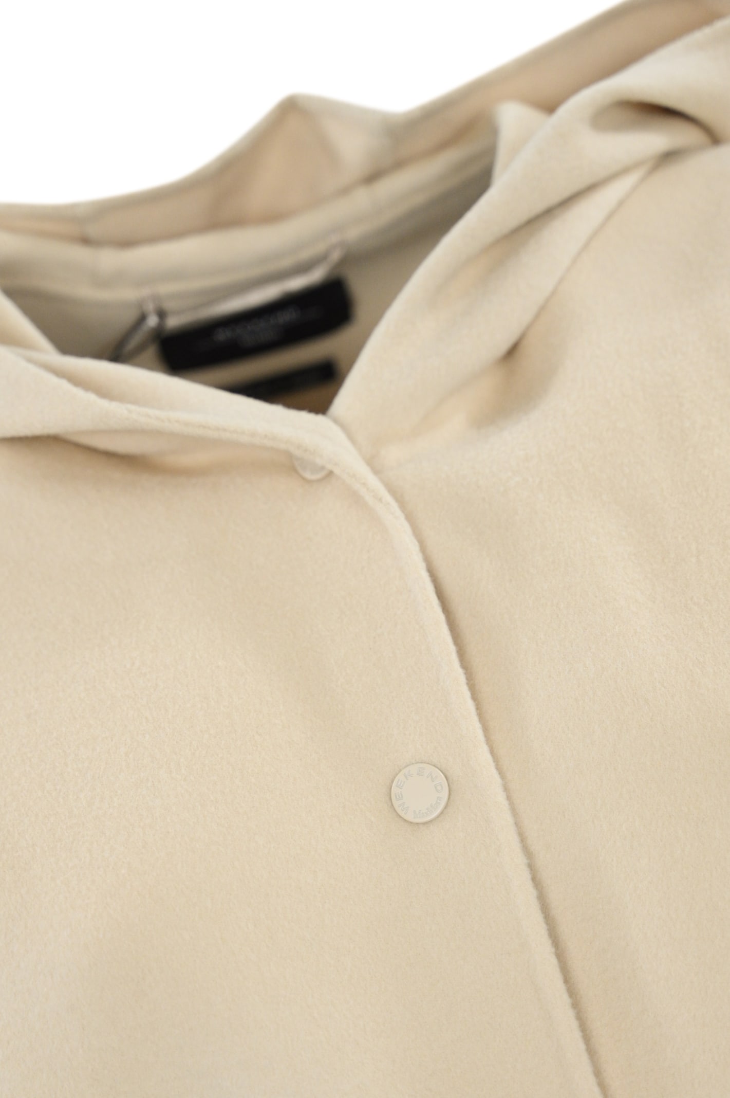 Shop Weekend Max Mara Gennaio Short Coat In Wool In Sabbia